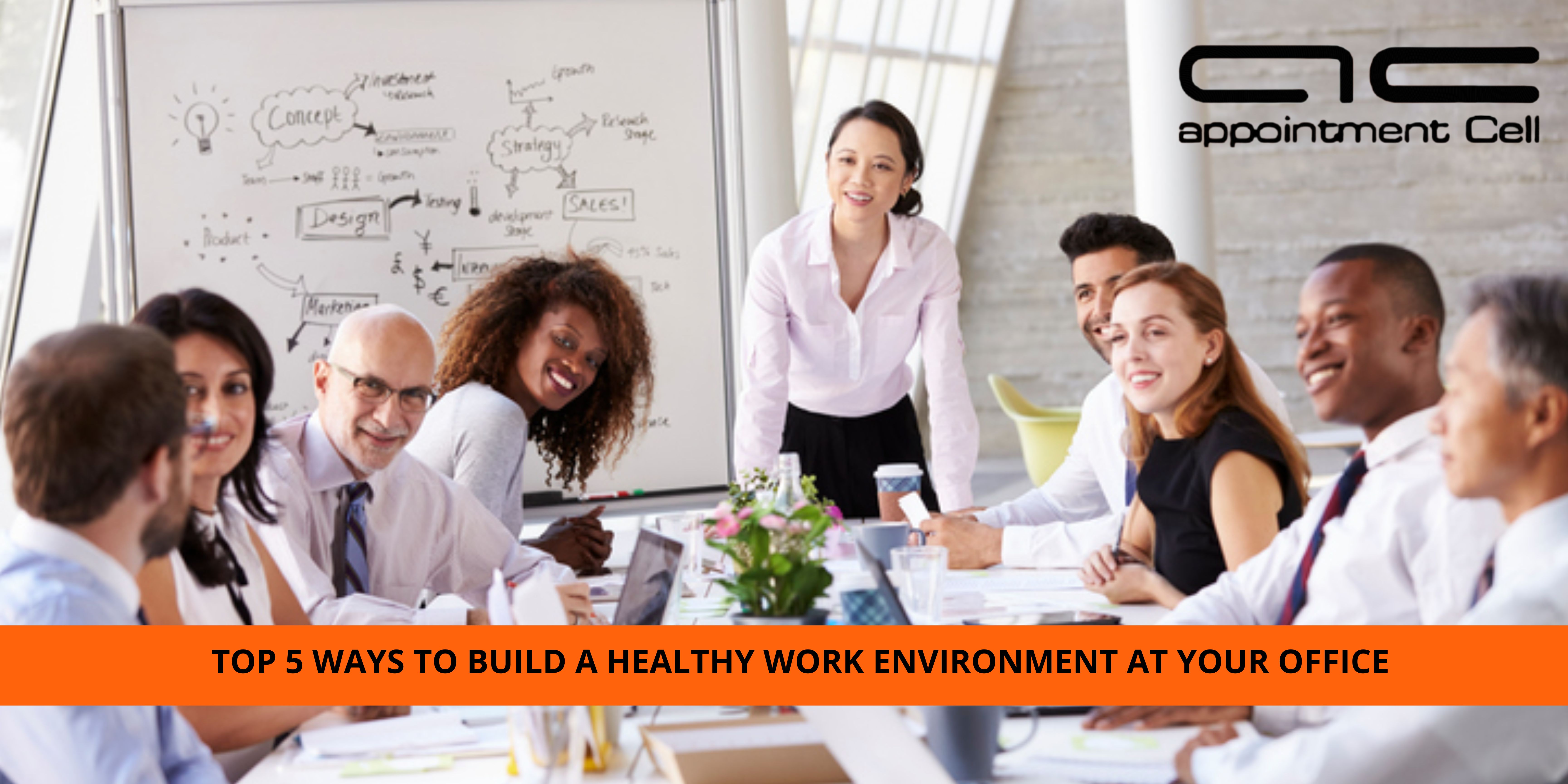 TOP 5 WAYS TO BUILD A HEALTHY WORK ENVIRONMENT AT YOUR OFFICE
